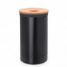 Cos de rufe Brabantia 1000826, 60 L, Capac din pluta, Umplere fara deschidere, Gauri ventilatie, Negru