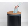 Cos de rufe Brabantia 1000826, 60 L, Capac din pluta, Umplere fara deschidere, Gauri ventilatie, Negru