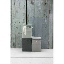Cutie de rufe stivuibilа Brabantia 1000828, 35 L, Deschidere frontala, Capac lat, Pliabil, Negru