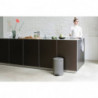 Cos de gunoi cu pedala Brabantia NewIcon 1001091, 20 L, Inchidere lina, Baza antiderapanta, Acoperit cu minerale, Gri