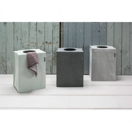 Cos de rufe Brabantia 1001095, 55 L, Fund solid si detasabil, Manere magnetice, Verde