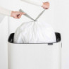 Cos de gunoi Brabantia Bo Touch Hi 1001259, 60 L, Deschideri laterale pentru transport, Picioare reglabile, Alb