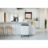 Cos de gunoi Brabantia Bo Touch Hi 1001259, 60 L, Deschideri laterale pentru transport, Picioare reglabile, Alb