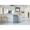Cos de gunoi Brabantia Bo Touch Hi 1001266, 2x30 L, Perfect langa perete, Reglare picioare, Acoperit cu minerale, Gri
