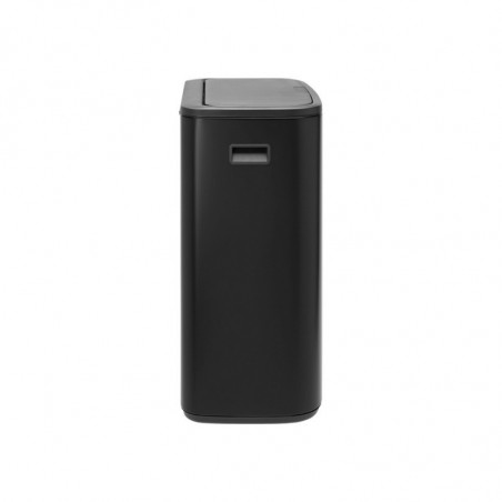 Coș de gunoi Brabantia Bo Touch 1001274, 60 l, deschidere lină și silențioasă, deschidere largă, rezistent la amprente, negru/mat