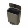Coș Brabantia Bo Pedal 1003184, 60 L, închidere ușoară, bază antiderapantă, gri