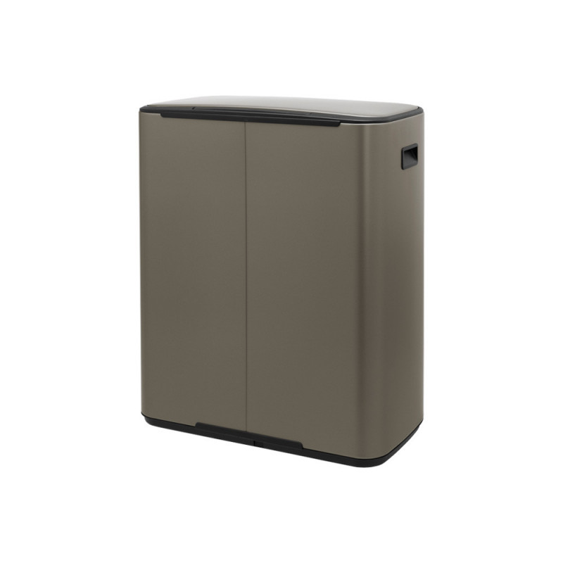 Coș Brabantia Bo Pedal 1003184, 60 L, închidere ușoară, bază antiderapantă, gri