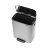 Cos de gunoi cu pedala Brabantia Bo Pedal 1003186, 60 L, Inchidere lina, Baza antiderapanta, Rezistent la amprente, Inox/Mat