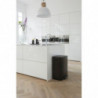 Cos de gunoi Brabantia Bo Pedal 1003191, 2x30 L, Inchidere lina, Baza antiderapanta, Negru