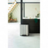 Cos de gunoi Brabantia Bo Pedal 1003192, 2x30 L, Inchidere lina, Baza antiderapanta, Rezistent la amprente, Inox/mat