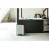 Cos de gunoi Brabantia Bo Pedal 1003192, 2x30 L, Inchidere lina, Baza antiderapanta, Rezistent la amprente, Inox/mat