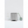 Cos de gunoi Brabantia Bo Pedal 1003192, 2x30 L, Inchidere lina, Baza antiderapanta, Rezistent la amprente, Inox/mat
