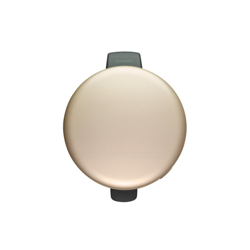 Cos de gunoi cu pedala Brabantia NewIcon 1003205, 20 L, Inchidere lina, Baza antiderapanta, Auriu metalic