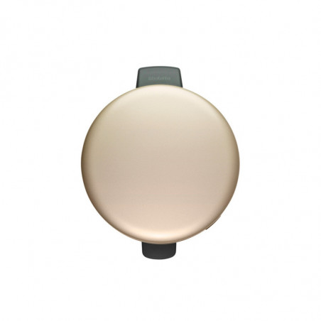 Cos de gunoi cu pedala Brabantia NewIcon 1003205, 20 L, Inchidere lina, Baza antiderapanta, Auriu metalic
