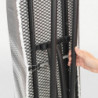 Masa de calcat Brabantia B 1003339, 124x38 cm, 7 pozitii de reglare, Suport fier de calcat, Gri inchis/Alb