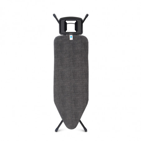 Masa de calcat Brabantia C 1003361, 124x45 cm, 7 pozitii de reglare, Suport pentru fier, Negru