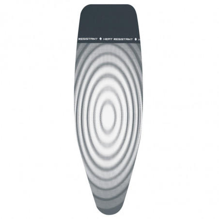 Husa pentru masa de calcat Brabantia D 1003457, 135x45 cm, 8 mm, Zona de calcat rezistenta la caldura, Gri inchis/alb