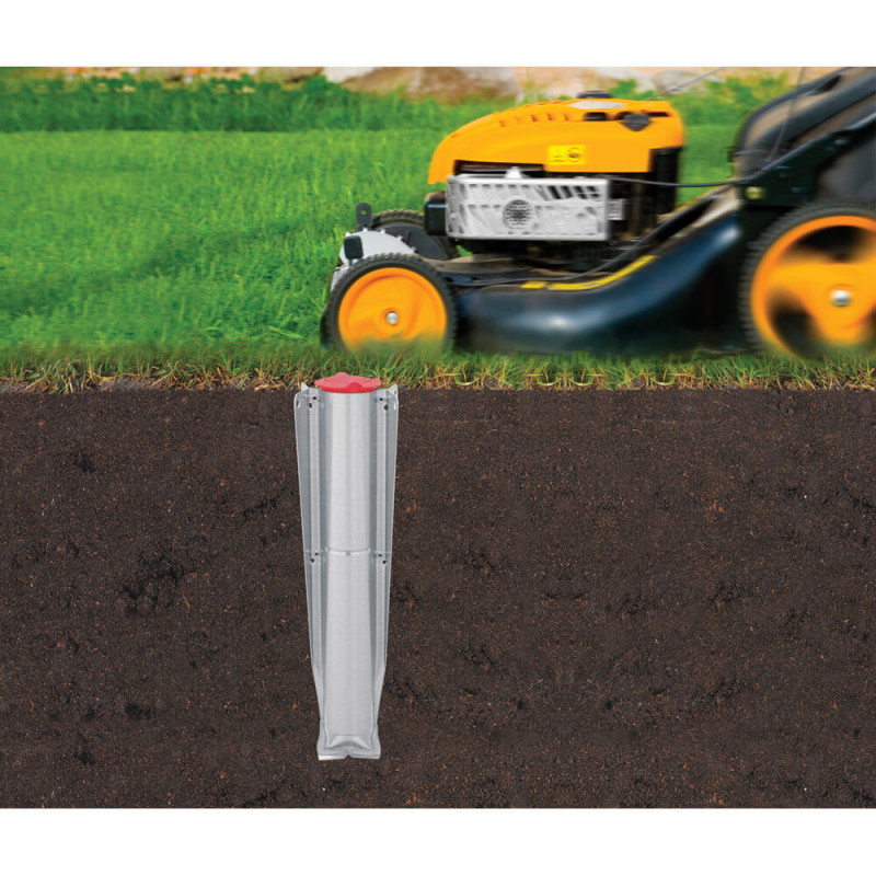 Uscator de rufe pentru exterior Brabantia TopSpinner 1003461, 50 m, Suport metalic, Rezistent la coroziune, Inox