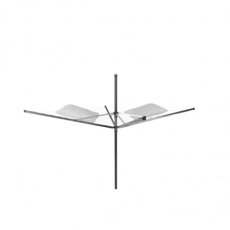 Uscator de rufe pentru exterior Brabantia Lift-O-Matic 1003464, 50 m, Inaltime reglabila, Baza betonare, Rezistent la coroziune, Negru