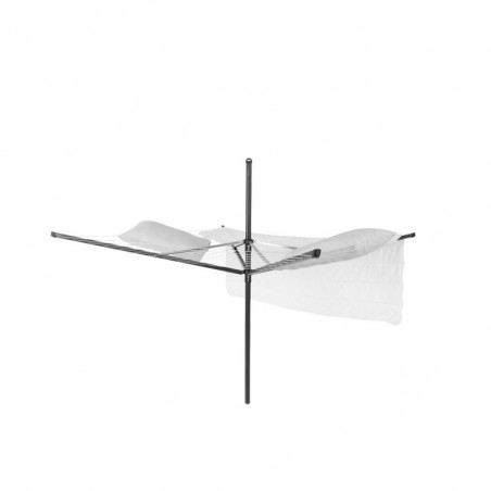 Uscator de rufe pentru exterior Brabantia Lift-O-Matic 1003467, 50 m, Inaltime reglabilă, Baza pentru betonare, Husa, Geanta clesti, Rezistent la coroziune, Negru