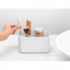 Organizator pentru periute de dinti Brabantia ReNew 1003494, Rezistent la coroziune, Separator intern, Baza antiderapanta, Alb