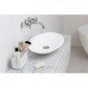 Organizator pentru periute de dinti Brabantia ReNew 1003494, Rezistent la coroziune, Separator intern, Baza antiderapanta, Alb
