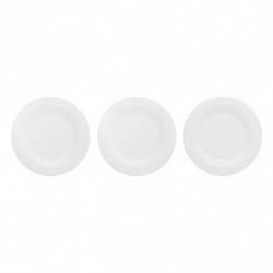 Set de depozitare Brabantia ReNew 1004129, 3 piese, Fund moale anti-alunecare, Alb