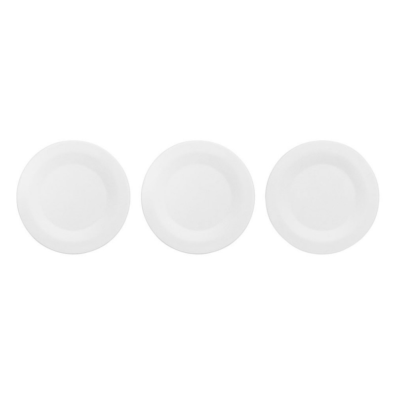 Set de depozitare Brabantia ReNew 1004129, 3 piese, Fund moale anti-alunecare, Alb