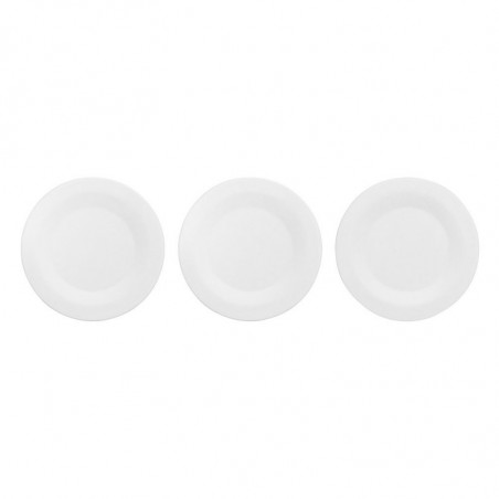 Set de depozitare Brabantia ReNew 1004129, 3 piese, Fund moale anti-alunecare, Alb