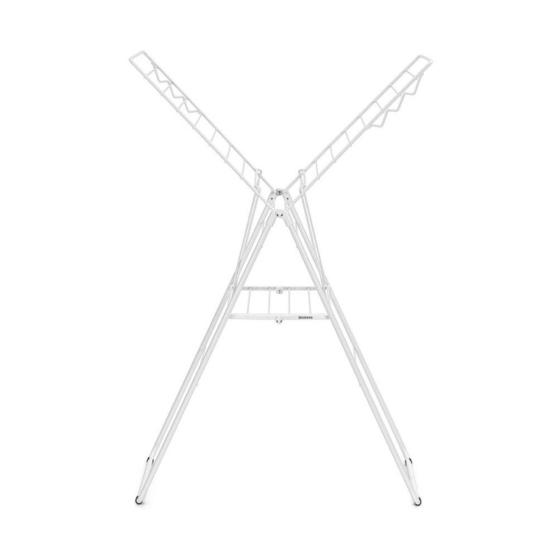 Uscator de rufe Brabantia Hangon 1004164, 20 m, 6 umerase, Reglabil, Blocare copii, Alb