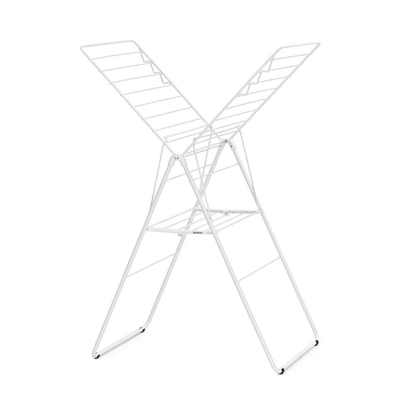 Uscator de rufe Brabantia Hangon 1004164, 20 m, 6 umerase, Reglabil, Blocare copii, Alb