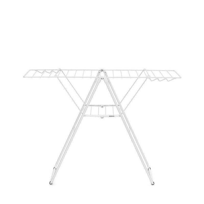 Uscator de rufe Brabantia Hangon 1004164, 20 m, 6 umerase, Reglabil, Blocare copii, Alb