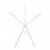 Uscator de rufe Brabantia Hangon 1004170, 25 m, 8 umerase, Blocare pentru copii, Tija suplimentara, Alb
