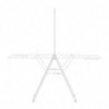 Uscator de rufe Brabantia Hangon 1004170, 25 m, 8 umerase, Blocare pentru copii, Tija suplimentara, Alb