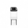 Cos de rufe Brabantia Bo 1004174, 60 L, Umplere fara deschidere, Orificii aerisire, Picioare reglabile, Alb