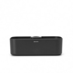 Organizator de duș Brabantia ReNew 1004186, 7.5x13.3x24.4 cm, Fund cu găuri de apă, Rezistent la coroziune, Gri închis