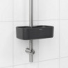 Organizator de duș Brabantia ReNew 1004186, 7.5x13.3x24.4 cm, Fund cu găuri de apă, Rezistent la coroziune, Gri închis