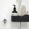 Organizator de duș Brabantia ReNew 1004186, 7.5x13.3x24.4 cm, Fund cu găuri de apă, Rezistent la coroziune, Gri închis