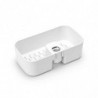Organizator de duș Brabantia ReNew 1004187, 7.5x13.3x24.4 cm, Fund cu găuri de apă, Rezistent la coroziune, Alb