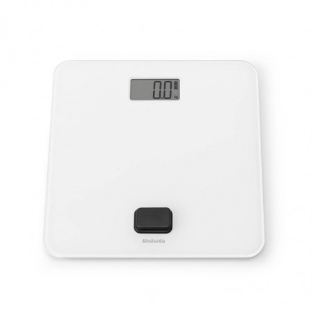 Cantar digital Brabantia ReNew 1004189, Functionare fara baterii, Pana la 150 kg, Afisaj LCD, Alb