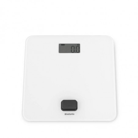 Cantar digital Brabantia ReNew 1004189, Functionare fara baterii, Pana la 150 kg, Afisaj LCD, Alb
