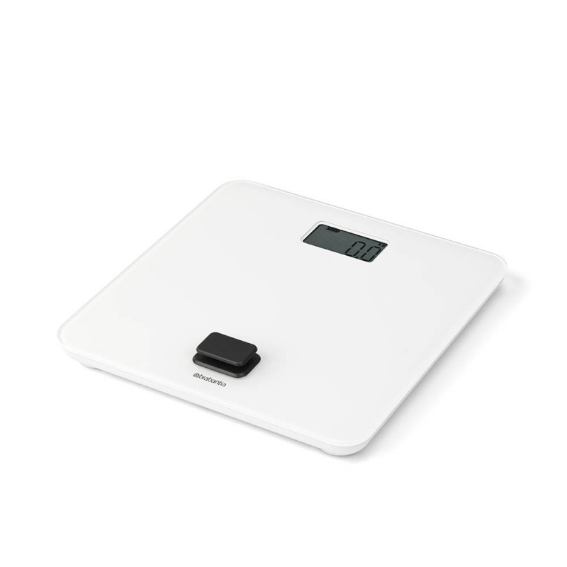 Cantar digital Brabantia ReNew 1004189, Functionare fara baterii, Pana la 150 kg, Afisaj LCD, Alb