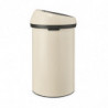 Cos de gunoi Brabantia Touch Bin 1005510, 60 L, Deschidere lina si silentioasa, Bej