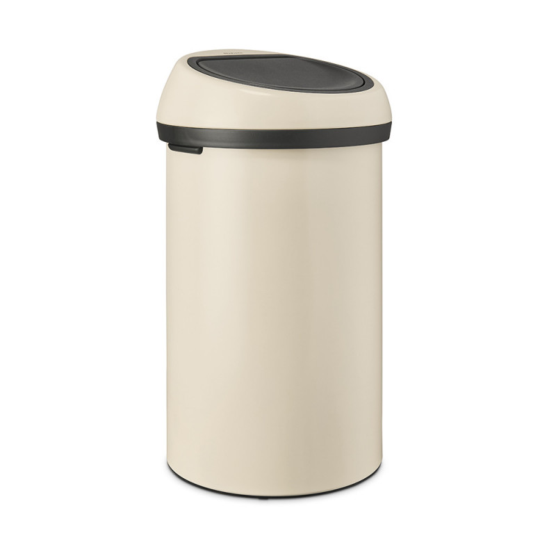 Cos de gunoi Brabantia Touch Bin 1005510, 60 L, Deschidere lina si silentioasa, Bej