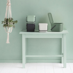 Brabantia Coș de colectare selectivă a deșeurilor Sort&Go 1005515, 6 l, Mâner, Montabil pe perete, Verde deschis