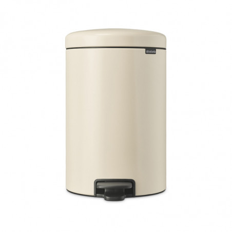 Cos de gunoi cu pedala Brabantia NewIcon 1005535, 20 L, Inchidere lina, Baza antiderapanta, Bej