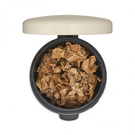 Cos de gunoi cu pedala Brabantia NewIcon 1005535, 20 L, Inchidere lina, Baza antiderapanta, Bej