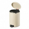 Cos de gunoi cu pedala Brabantia NewIcon 1005535, 20 L, Inchidere lina, Baza antiderapanta, Bej