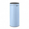 Brabantia Touch Bin New 1005545, 30 l, închidere silențioasă și lină, albastru