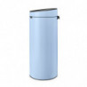Brabantia Touch Bin New 1005545, 30 l, închidere silențioasă și lină, albastru